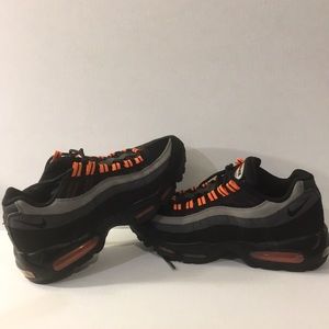 Pristine Nike AirMax black/gray/orange accents